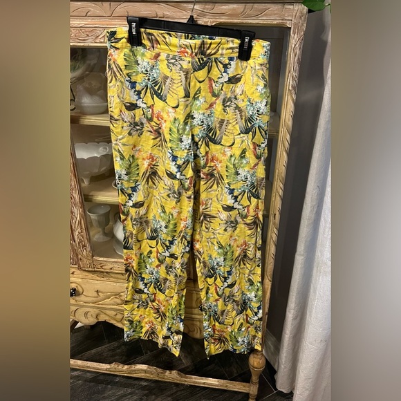 Elliott Lauren Size Small Tropical Linen Pants - Picture 1 of 5